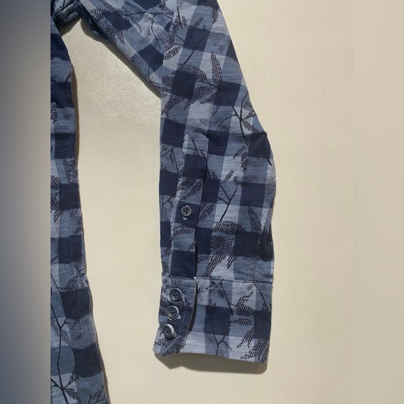 NEW Mens Cremieux Kyoto Long Sleeve Button Down Shirt Cotton Blue - Picture 2 of 8